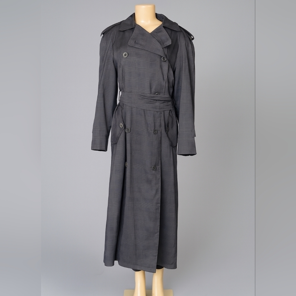 Jones New York Vintage-Removable Wool Liner-Trench Coat-Made in USA